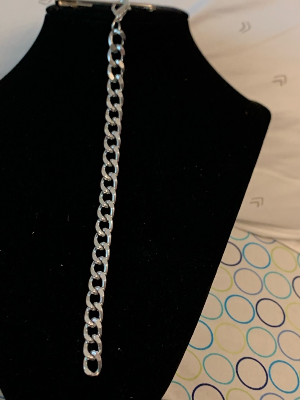 Silver Link Chain Bracelet - Classic Curb Style